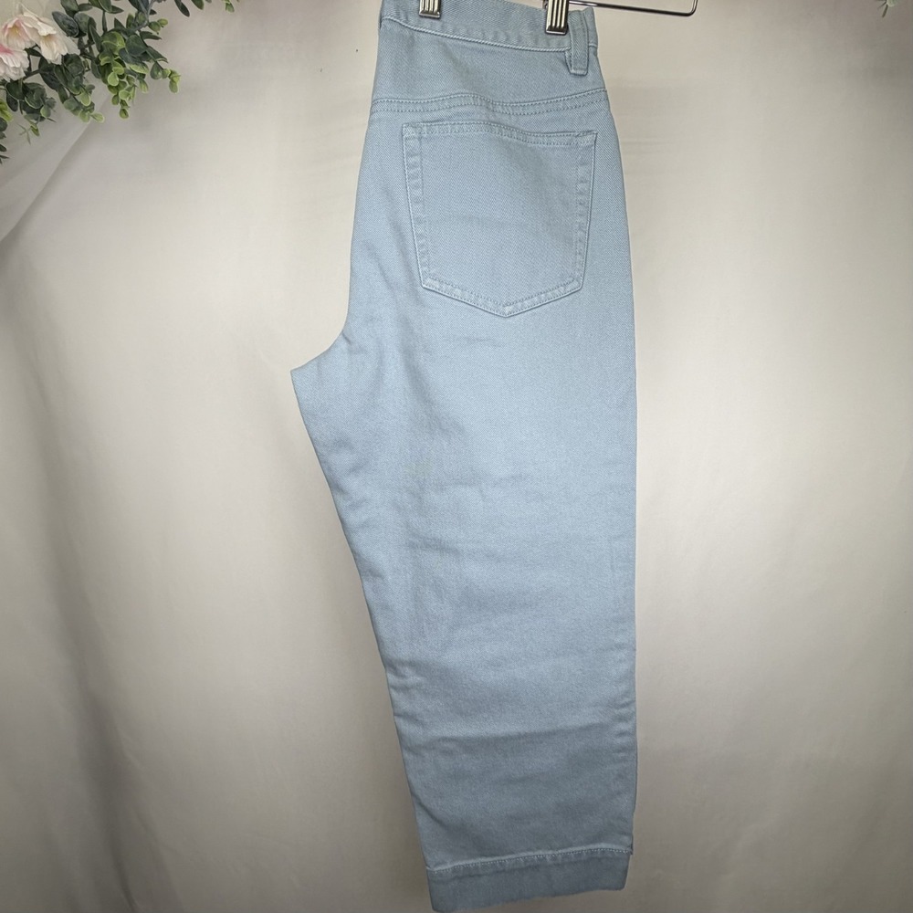 Eddie Bauer 5 Pocket Denim Capri Pants Blue Women's Size‎ 4 100% Cotton